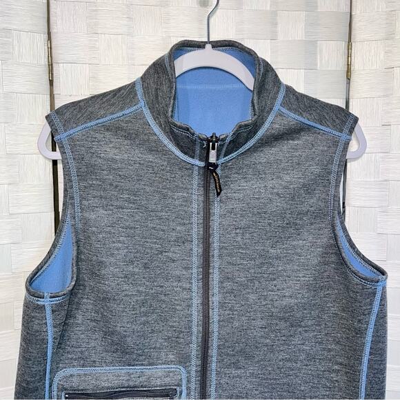 Woolrich Trailhead Fleece Reversible Vest Women’s Size Large In Glacier - Picture 5 of 8